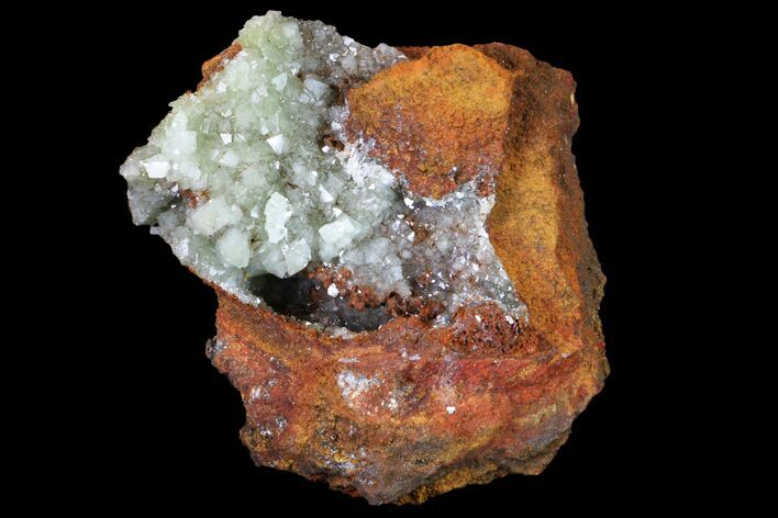 Yellow-Green Adamite Crystals On Limonite - Ojuela Mine, Mexico #155305